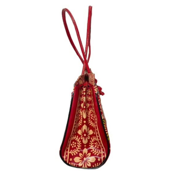 Ladies Leather Bag - Batique Print | Multicolor (BT18)