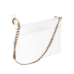 Genuine Leather bag with metal chain