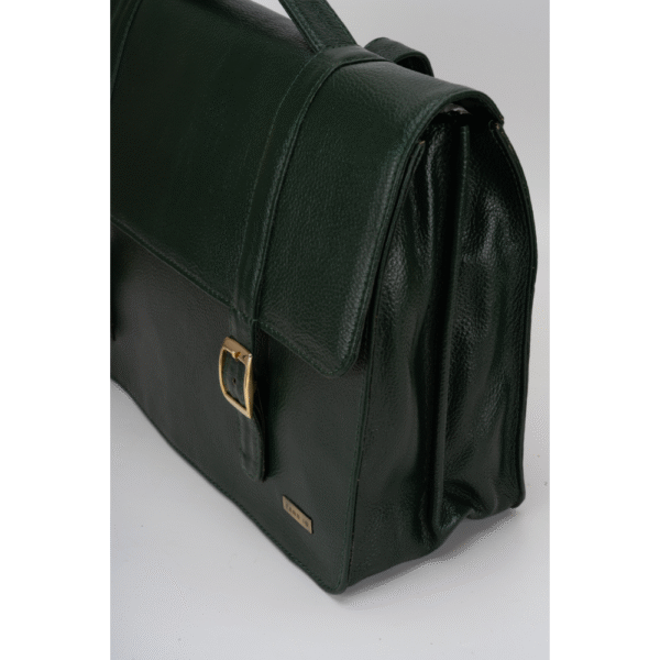 TANN IN Genuine Leather Handcrafted Women’s Laptop Bag – Elegant Red Shoulder & Messenger Bag for Office, Business & Travel (Fits 15.6 Inch Laptop)