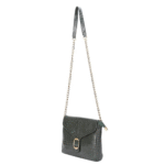 Genuine Leather Sling Bag for Women with Metal Chain Strap