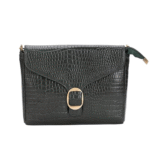 Genuine Leather Sling Bag for Women with Metal Chain Strap