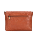 Genuine Leather Sling Bag for Women with Metal Chain Strap