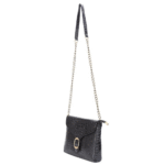 Genuine Leather Sling Bag for Women with Metal Chain Strap