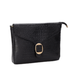 Genuine Leather Sling Bag for Women with Metal Chain Strap