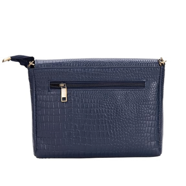 Genuine Leather Sling Bag for Women with Metal Chain Strap
