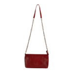 TANN IN Genuine Leather Bag with Metal Chain Strap