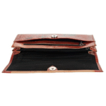 Shantiniketan Leather large clutch bag 9 x 5 inch