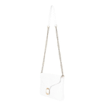 Genuine Leather bag with metal chain