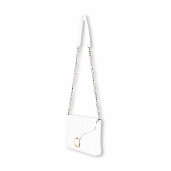 TANN IN Genuine Leather bag with metal chain