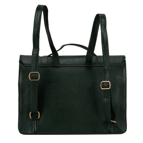 TANN IN Genuine Leather Handcrafted Women’s Laptop Bag – Elegant Red Shoulder & Messenger Bag for Office, Business & Travel (Fits 15.6 Inch Laptop)