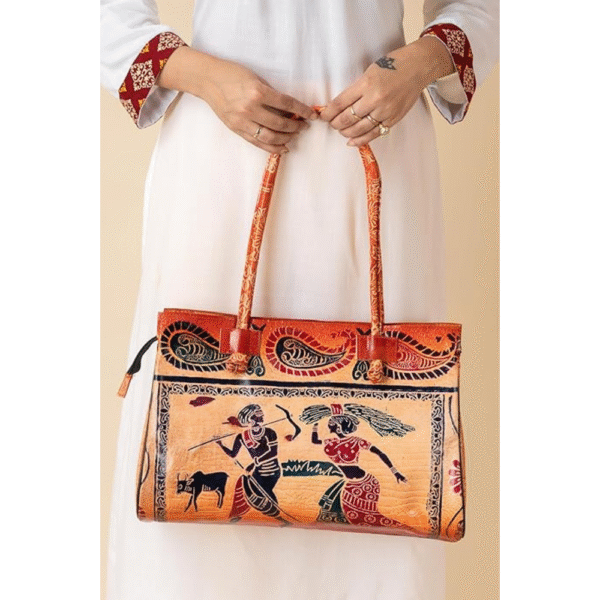 TANN IN Shantiniketan Leather Shoulder bag for Women Multicolor