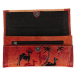 Shantiniketan Leather large clutch bag 9 x 5 inch