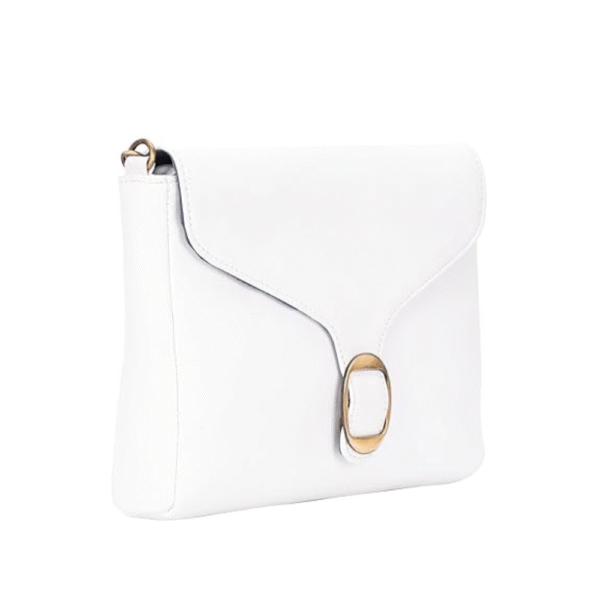 Genuine Leather bag with metal chain