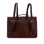 TANN IN Genuine Leather Handcrafted Women’s Laptop Bag – Elegant Red Shoulder & Messenger Bag for Office, Business & Travel (Fits 15.6 Inch Laptop)