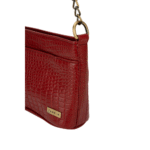 TANN IN Genuine Leather Bag with Metal Chain Strap