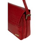 TANN IN Women’s Handcrafted Textured Genuine Leather Black Shoulder Bag – Elegant Crossbody Purse for Office, Casual & Party Use