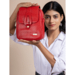 TANN IN Pure Leather Handcrafted Brown Messenger Sling Bag for Women