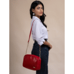 TANN IN Textured Leather Handcrafted Brown Sling Bag for Women – Stylish Shoulder & Crossbody Purse