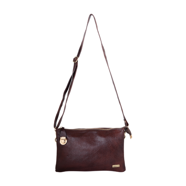 TANN IN Pure Leather Handcrafted Women’s Crossbody Burgundy Purse Bag with Adjustable & Removable Shoulder Strap