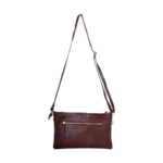 TANN IN Pure Leather Handcrafted Women’s Crossbody Burgundy Purse Bag with Adjustable & Removable Shoulder Strap
