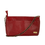 TANN IN Genuine Leather Bag with Metal Chain Strap