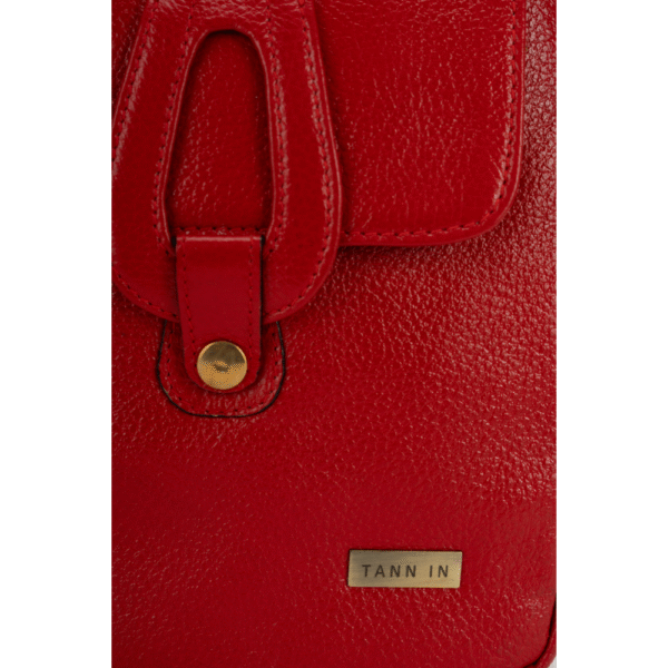 TANN IN Pure Leather Handcrafted Brown Messenger Sling Bag for Women