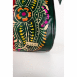 TANN IN Shantiniketan Pure Leather Ethnic Batik Printed Shoulder Bag for Women | Handcrafted Indian Design