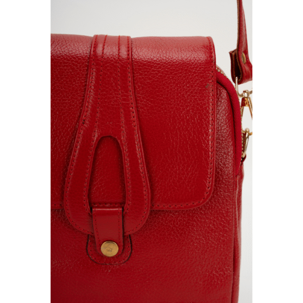 TANN IN Pure Leather Handcrafted Brown Messenger Sling Bag for Women