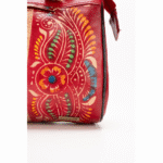 TANN IN Shantiniketan Pure Leather Ethnic Batik Printed Shoulder Bag for Women | Handcrafted Indian Design