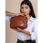 TANN IN Textured Leather Handcrafted Brown Sling Bag for Women – Stylish Shoulder & Crossbody Purse