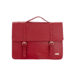 Genuine Leather Handcrafted Women’s Laptop Bag – Elegant Red Shoulder & Messenger Bag for Office, Business & Travel (Fits 15.6 Inch Laptop)