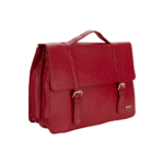 Genuine Leather Handcrafted Women’s Laptop Bag – Elegant Red Shoulder & Messenger Bag for Office, Business & Travel (Fits 15.6 Inch Laptop)