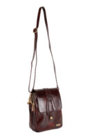 TANN IN Pure Leather Handcrafted Brown Messenger Sling Bag for Women