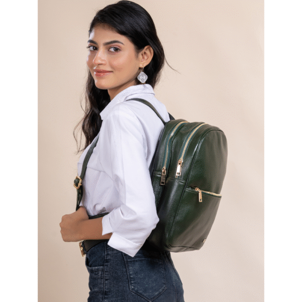 TANN IN Pure Leather Statement Backpack
