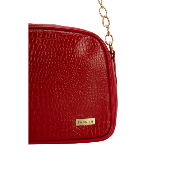 TANN IN Textured Leather Handcrafted Brown Sling Bag for Women – Stylish Shoulder & Crossbody Purse