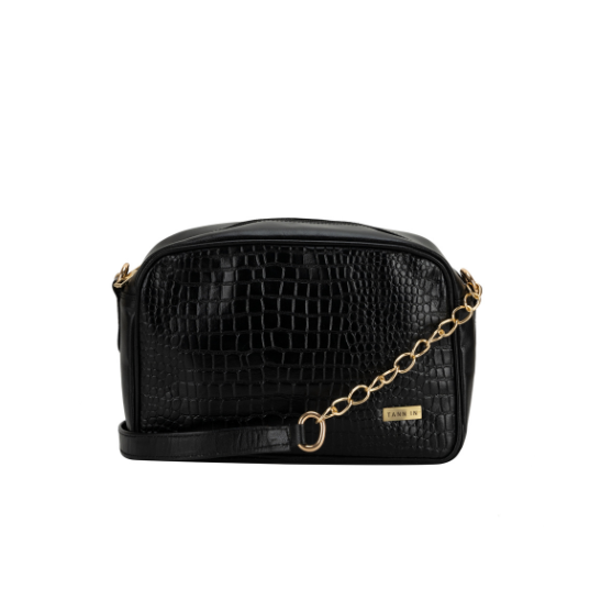 TANN IN Textured Leather Handcrafted Brown Sling Bag for Women – Stylish Shoulder & Crossbody Purse