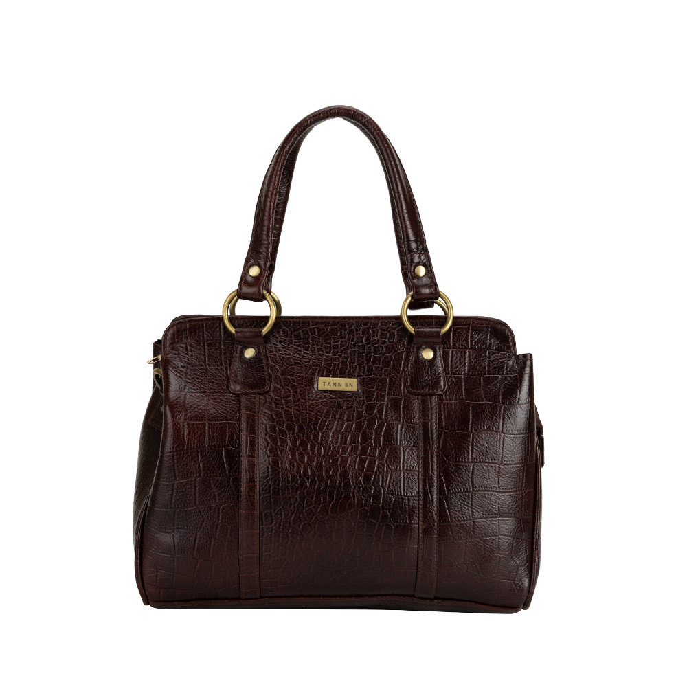 TANN IN Carry All Top Handle Shoulder Bag