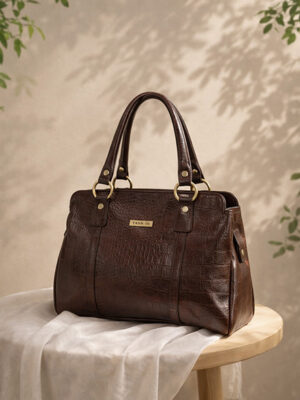 TANN IN Carry All Top Handle Shoulder Bag