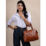 TANN IN Carry All Top Handle Shoulder Bag
