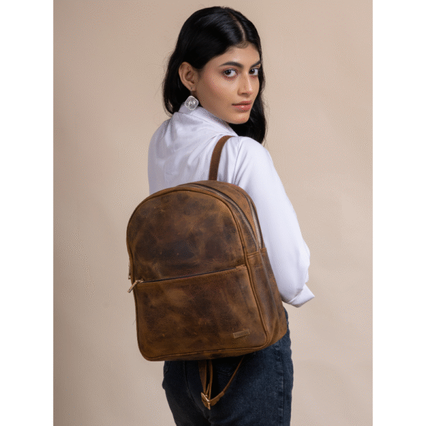 TANN IN Pure Leather Statement Backpack
