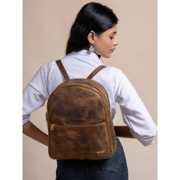 TANN IN Pure Leather Statement Backpack