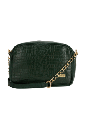 TANN IN Textured Leather Handcrafted Brown Sling Bag for Women – Stylish Shoulder & Crossbody Purse