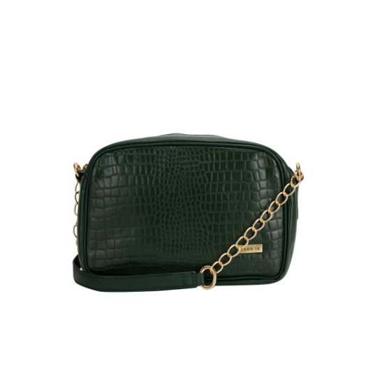 TANN IN Textured Leather Handcrafted Brown Sling Bag for Women – Stylish Shoulder & Crossbody Purse