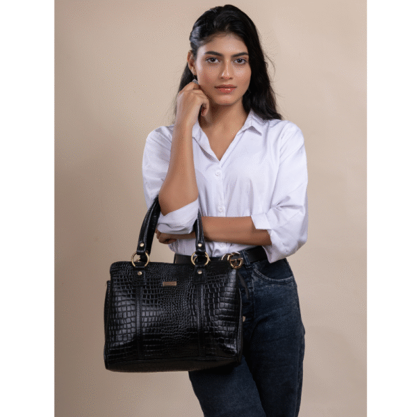 TANN IN Carry All Top Handle Shoulder Bag